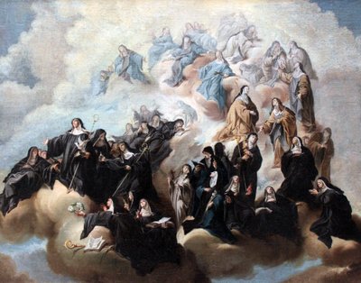 Saint Scholastica with Nuns of the Benedictine Order and Its Branches by Johann Jakob Zeiller